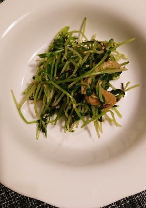 豆苗塩昆布和え-レシピのメイン写真