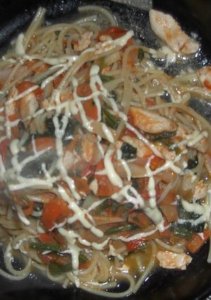マヨがイケテル！ささみヘルシースパゲティ-レシピのメイン写真