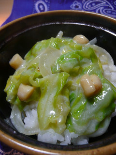 春キャベツ*帆立のミルクあんかけ丼-レシピのメイン写真