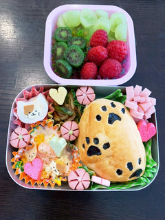 猫のパン弁当☆幼稚園保温庫用☆3歳-レシピのメイン写真