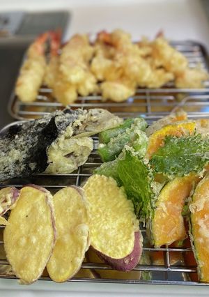 市販の天ぷら粉で野菜の天ぷらを揚げよう♪-レシピのメイン写真