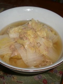 白菜があったらこれ!白菜とツナの煮物♪-レシピのメイン写真