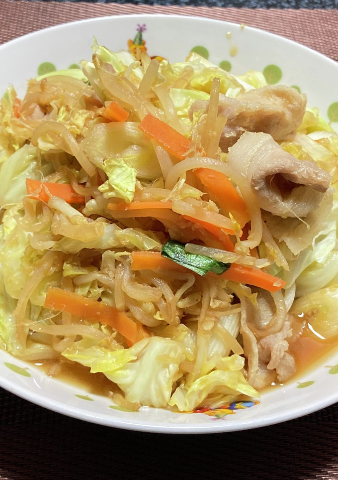 ぽん酢と生姜の野菜炒め!(^^)!-レシピのメイン写真