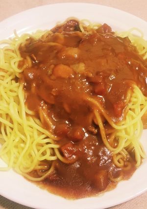 ☞カレー厚揚げ麺フュ～ジョン๑❛ᴗ❛๑-レシピのメイン写真