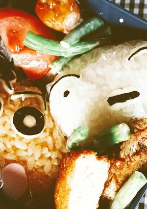 キャラ弁：しんのすけとシロ-レシピのメイン写真