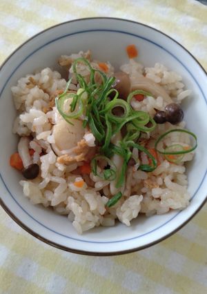 ホタテの炊き込みご飯-レシピのメイン写真