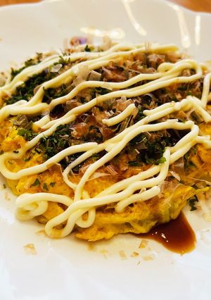 糖質制限中にも♡なんちゃってお好み焼き♪-レシピのメイン写真