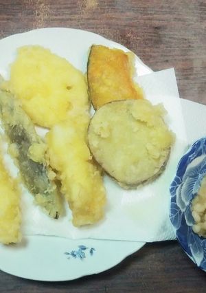 天ぷらの温めかたと、天ぷらディップ-レシピのメイン写真