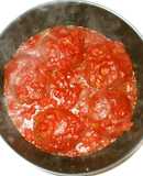 ハンバーグのトマト煮込み♪簡単トマト缶で