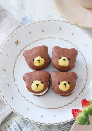 簡単かわいい♡米粉のくまさんブッセ-レシピのメイン写真