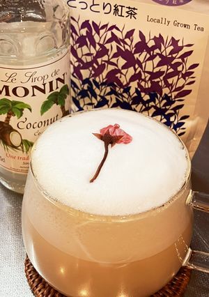 ココナッツ風味の桜・オレ-レシピのメイン写真