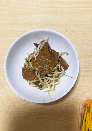 お手軽☆レバーのもやし炒め、焼肉風味！！-レシピのメイン写真