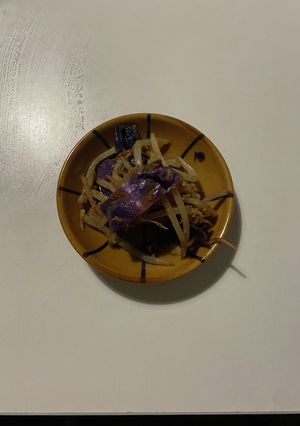 紫キャベツとモヤシのカレー炒め-レシピのメイン写真