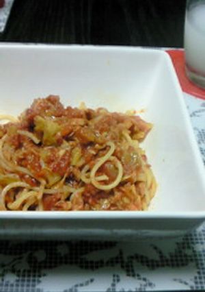 キャベツとツナのトマトパスタ-レシピのメイン写真