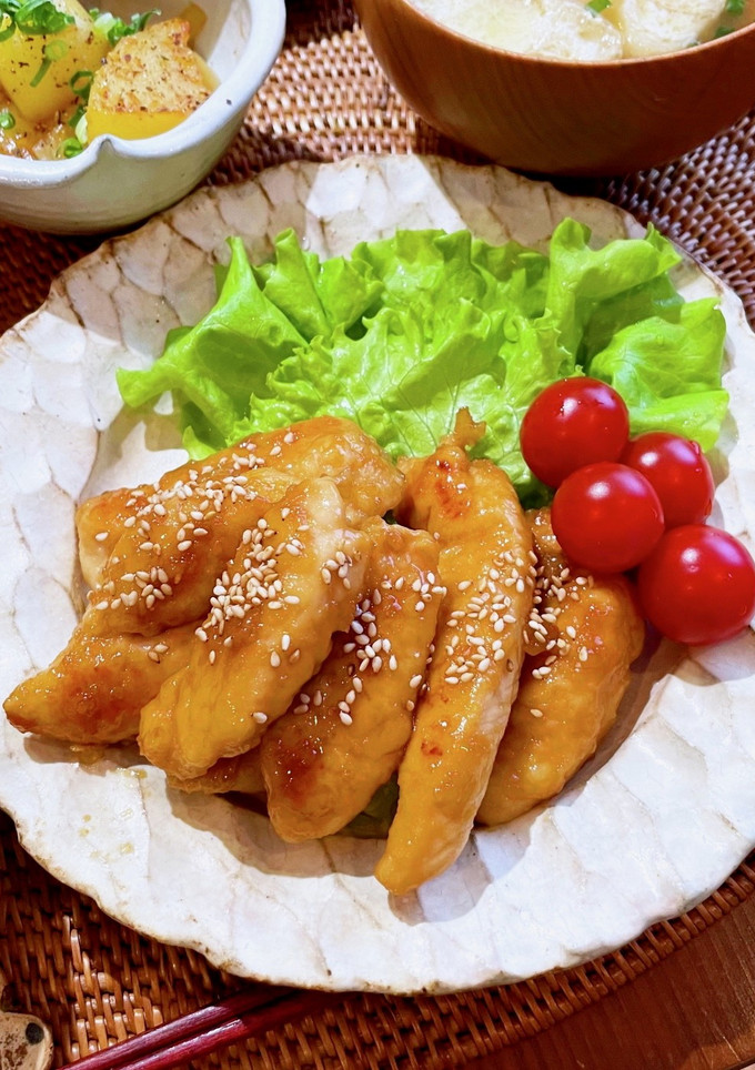 ささみの甘辛照り焼き♩-レシピのメイン写真