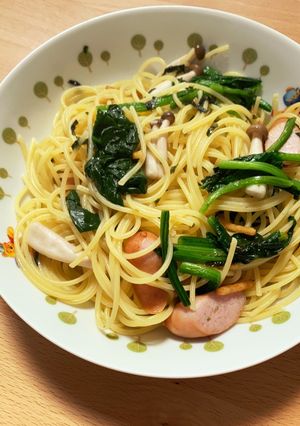 お茶漬けの素で和風パスタ-レシピのメイン写真