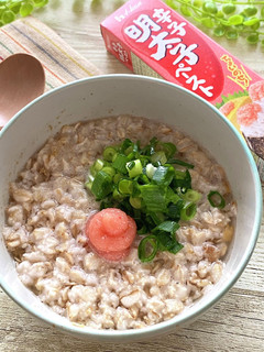 オートミールで辛子明太子スープご飯-レシピのメイン写真