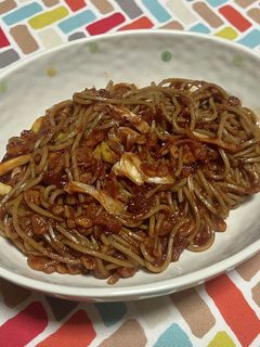 超簡単☆旨味堪能!激うまナポリタン蕎麦-レシピのメイン写真