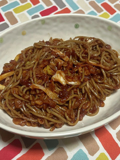 超簡単☆旨味堪能!激うまナポリタン蕎麦-レシピのメイン写真