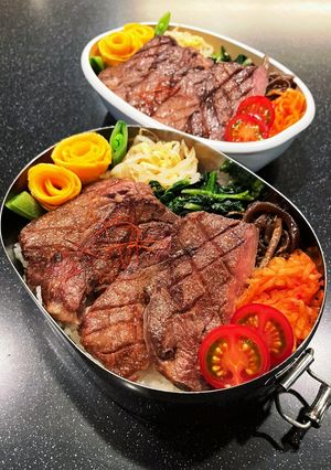 高校生弁当2023 2月27厚切り牛タン-レシピのメイン写真