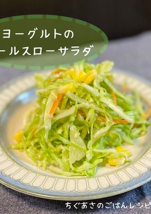花粉症対策！ヨーグルトコールスローサラダ-レシピのメイン写真