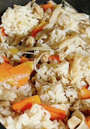 美味しい！鶏とまいたけの炊き込みご飯-レシピのメイン写真