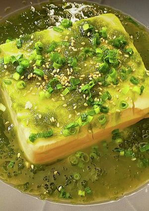 磯の香り爆発!とろける「あおさ豆腐」-レシピのメイン写真