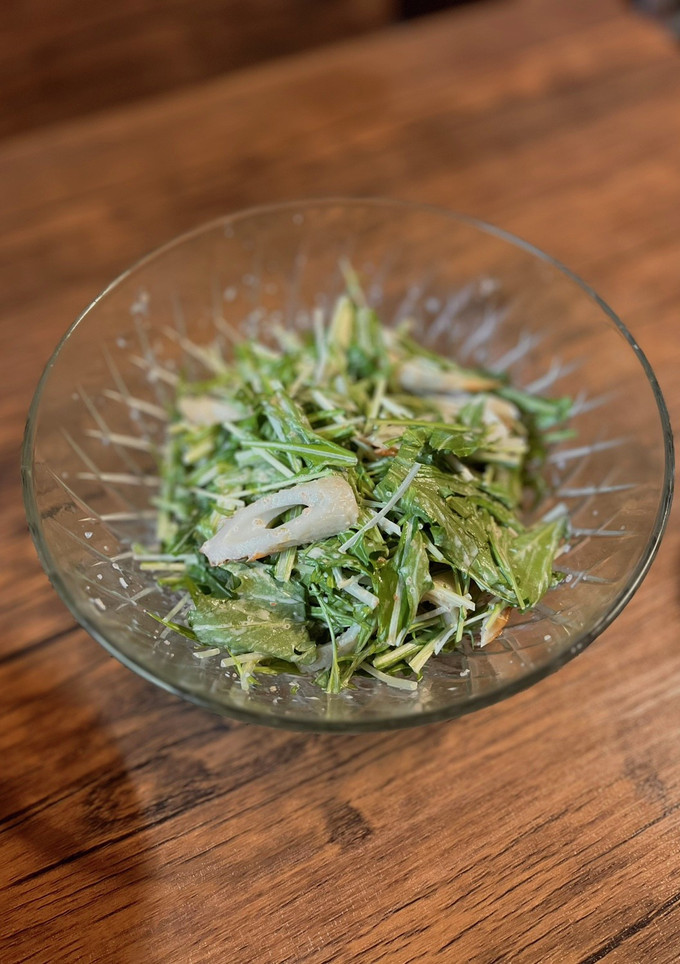 水菜とちくわのめんたいマヨサラダ-レシピのメイン写真