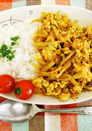 ごぼうdeキーマカレー-レシピのメイン写真