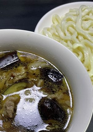 深夜に食べたくなる付けうどん！-レシピのメイン写真