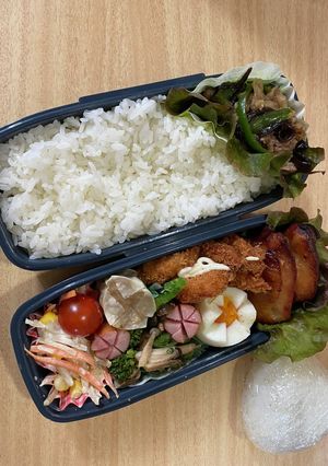 頑張れ息子弁当36-レシピのメイン写真
