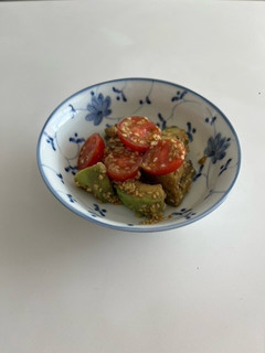 簡単!アボカドとトマトのごまわさびポン酢-レシピのメイン写真