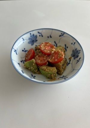 簡単！アボカドとトマトのごまわさびポン酢-レシピのメイン写真