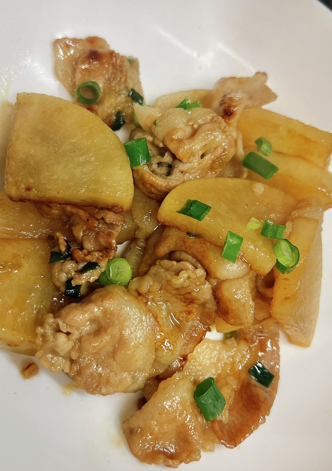 大根と豚肉の照り炒め-レシピのメイン写真