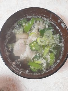 簡単★長ネギと薄切り肉のスープ-レシピのメイン写真