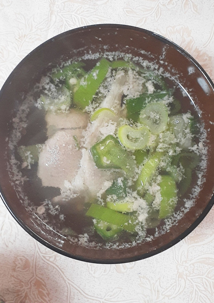 簡単★長ネギと薄切り肉のスープ-レシピのメイン写真