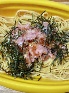 レンジ・雑まぐろたたきバター醬油パスタ-レシピのメイン写真