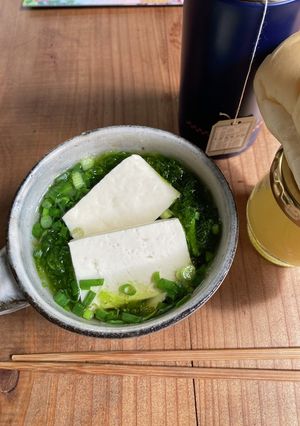 【旅先料理】あおさと小ネギのお湯スープ-レシピのメイン写真