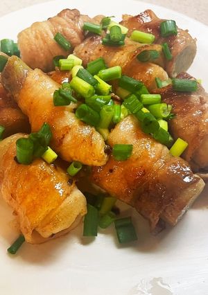 旬のウドを存分に！ウドの豚バラ巻き巻き！-レシピのメイン写真