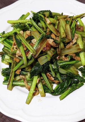 かぶの葉と油揚げの炒め物-レシピのメイン写真