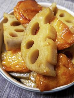 蓮根とさつま揚げの炒め煮-レシピのメイン写真