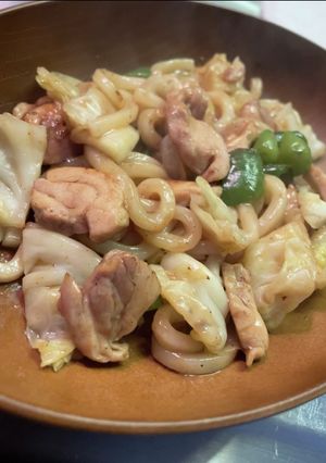 10分で簡単焼きうどん-レシピのメイン写真