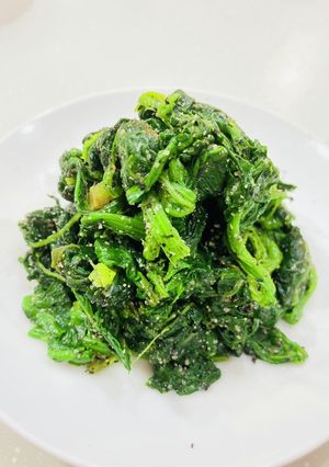 調味料2つで旨っ！！ほうれん草の胡麻和え-レシピのメイン写真