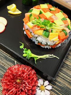ひな祭り✿押し寿司✿寿司ケーキ-レシピのメイン写真