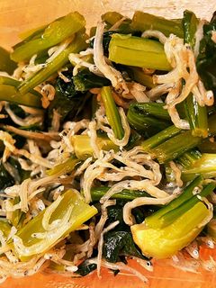 小松菜とじゃこの炒め物-レシピのメイン写真