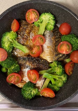 子供が大好き♡鯖トマバター醤油-レシピのメイン写真