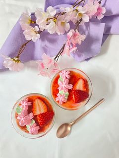 ひな祭りいちごムース-レシピのメイン写真