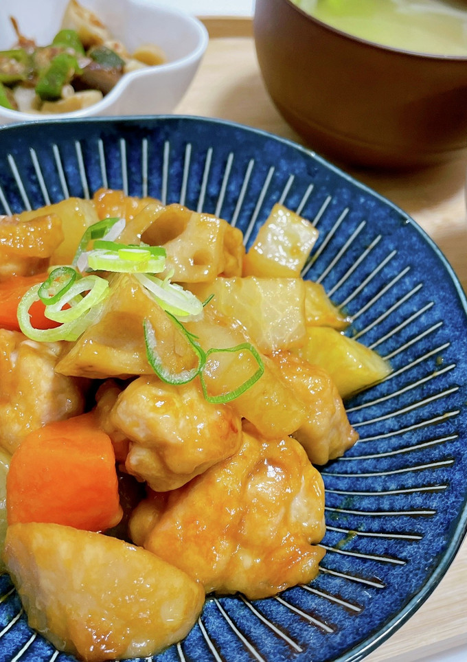 鶏ももと根菜の照り炒め-レシピのメイン写真