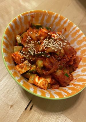 キムチ クリームチーズ つまみ きゅうり-レシピのメイン写真