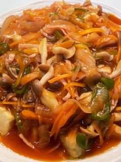 ヘルシー 野菜たっぷり豆腐のあんかけ-レシピのメイン写真